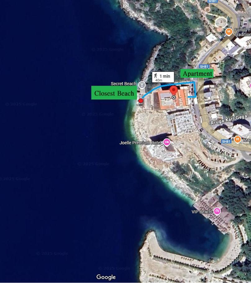 Sail Ocean View Apartments Sarande Ngoại thất bức ảnh